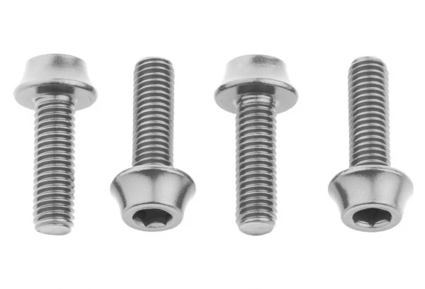 Lot De 4 Vis De Porte-Bidon Wolf Tooth Water Bottle Cage Bolts M5x15 Mm Argent 3 Lot De 4 Vis De Porte-Bidon Wolf Tooth Water Bottle Cage Bolts M5x15 Mm Argent