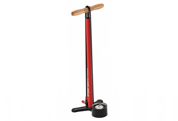 Pompe à Pied LEZYNE Steel Floor Drive 3''5 Rouge 3 Pompe à Pied LEZYNE Steel Floor Drive 3''5 Rouge