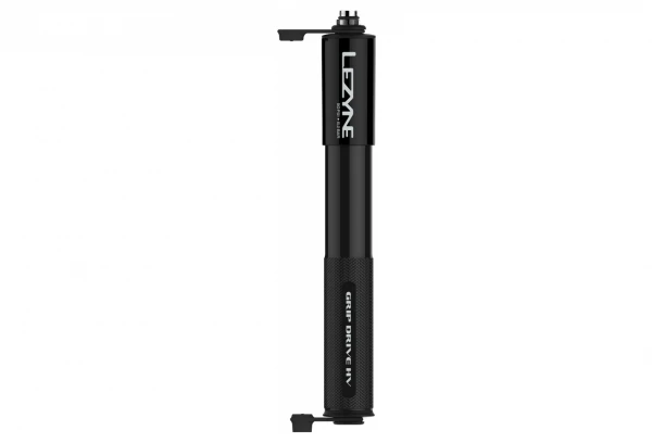 Pompe à Main Lezyne Grip Drive HV 186mm (Max 90 Psi / 6.2 Bar) Noir 3 Pompe à Main Lezyne Grip Drive HV 186mm (Max 90 Psi / 6.2 Bar) Noir