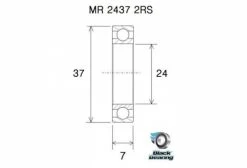Roulement Black Bearing MR 2437 H8 2RS 24 X 37 X 8 Mm 5 Roulement Black Bearing MR 2437 H8 2RS 24 X 37 X 8 Mm -Entretien Réparation Route Soldes unnamed file 2541