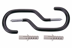 Crochet Mural IceToolz P684 à Vis Et Chevilles (x2) Noir