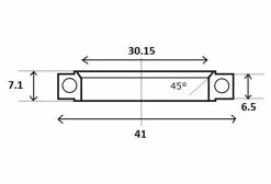 Roulement De Direction Black Bearing B10 30.15 X 41 X 6.5 / 7.1 Mm 45°/90 -Entretien Réparation Route Soldes unnamed file 3226