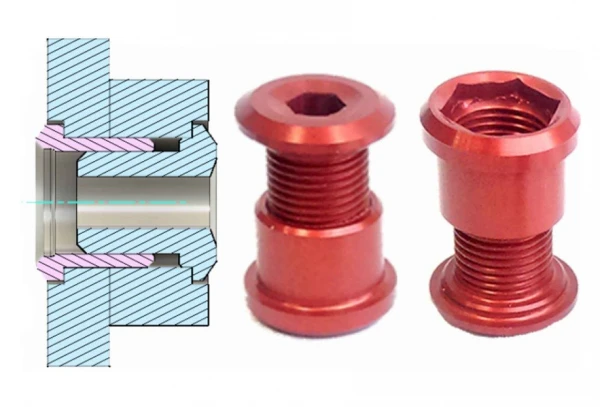 Kit De 4 Vis Cheminées Rennen Titane Regular Gris 4 Kit De 4 Vis Cheminées Rennen Titane Regular Gris – Image 2