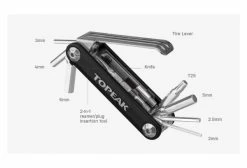 Multi-Outils 11 Fonctions TOPEAK Noir 11 Multi-Outils 11 Fonctions TOPEAK Noir -Entretien Réparation Route Soldes unnamed file 3872
