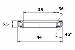 Roulement De Direction Black Bearing C12 35 X 44 X 5.5 Mm 36/45° 5 Roulement De Direction Black Bearing C12 35 X 44 X 5.5 Mm 36/45° -Entretien Réparation Route Soldes unnamed file 4106