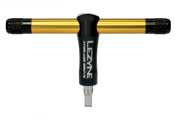 Clé Amovible + Embouts LEZYNE T+ Storage Drive Noir Or 4 Clé Amovible + Embouts LEZYNE T+ Storage Drive Noir Or – Image 2